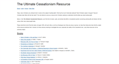 Desktop Screenshot of cessationism.com